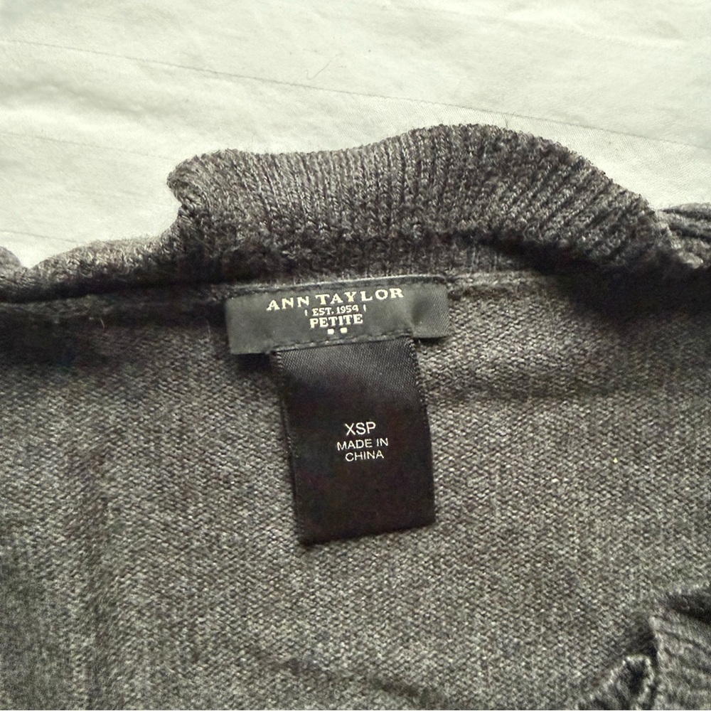 LOFT Ruffled V-Neck Sweater - Picture 2 of 3